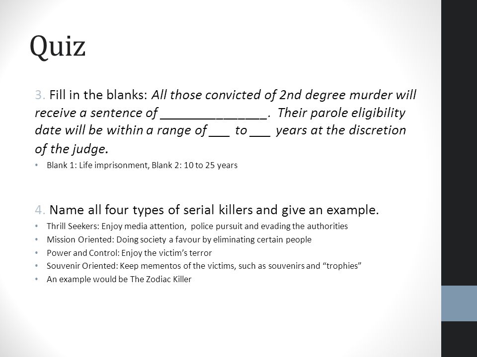 Four Types Of Serial Killers